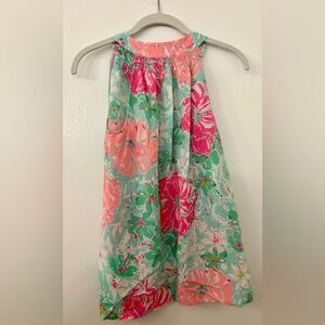 Lilly Pulitzer Sleeveless Silk Blouse Size XS